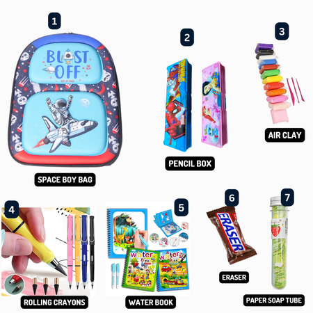 Cute 3D Cartoon Kids Backpack with Activity Kit