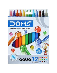 DOMS Aqua Watercolour Pen 12 Shades