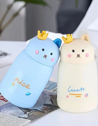Glass Bottle Cat With Crown