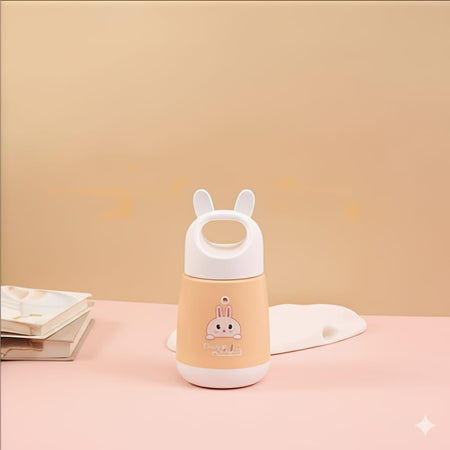 Rabbit Kids Vacuum Flask Bottle – 250ml Insulated Glass Water Bottle