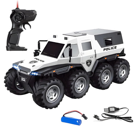 Remote Control Police Car with 4x4 Off-Road Wheels