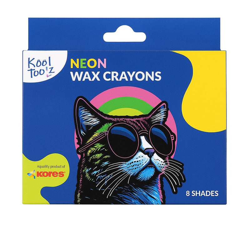 Kores Neon Wax crayons