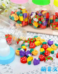 Mini Erasers in Baby Bottle Container