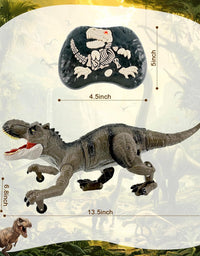 Remote Control Walking & Roaring Dinosaur Toy with Lights and Sound
