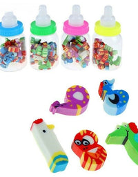 Mini Erasers in Baby Bottle Containers(SET OF 4)
