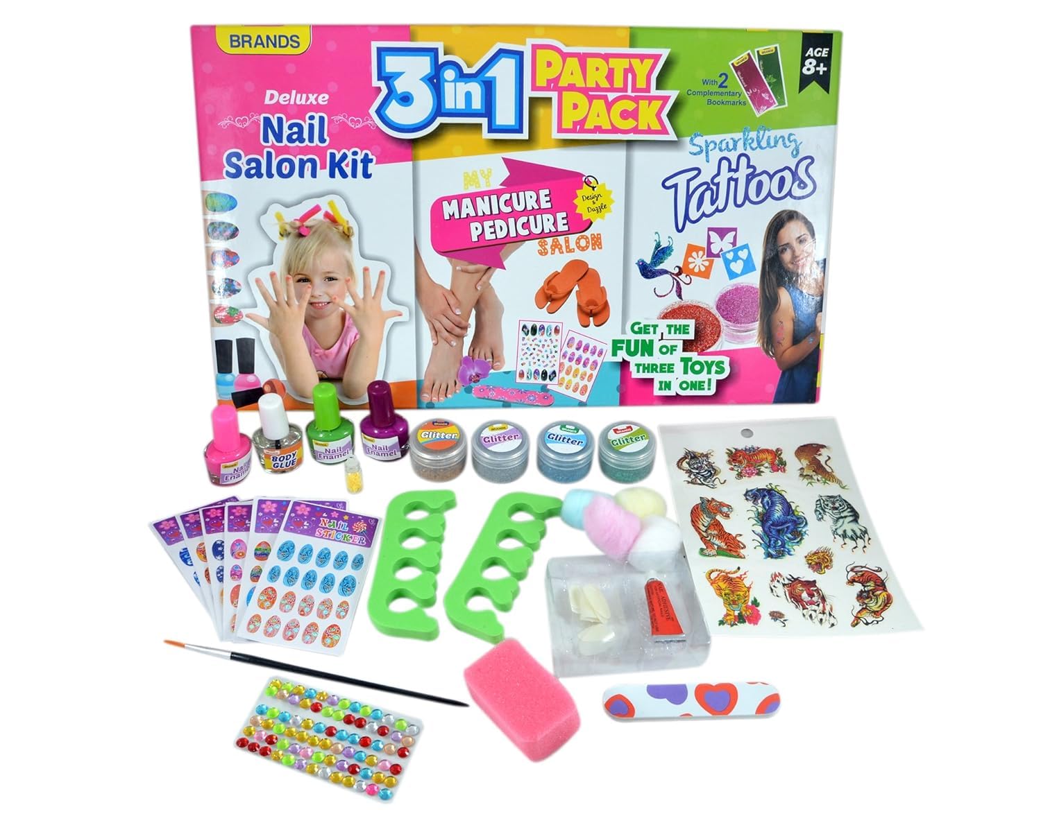 3 in 1 Party Pack Deluxe Nail Salon Kit