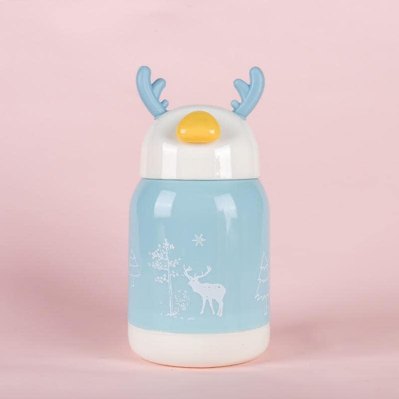Small Premium Water Bottle Insulated Glass Bottle with Outer Plastic Cover