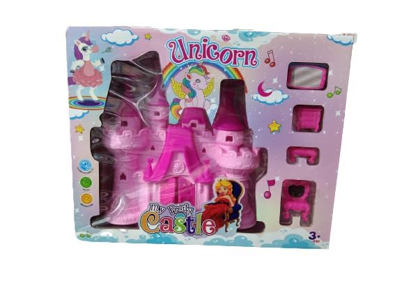 Unicorn Castle Doll House with Furniture | Play Set for Kids