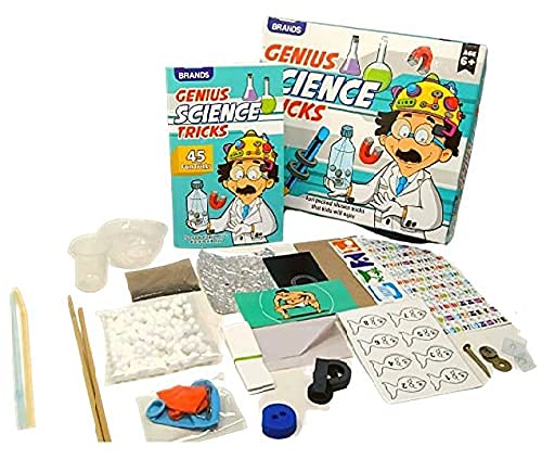 Genius Science Kit with 45 Fun Tricks for Age 6+ Kids