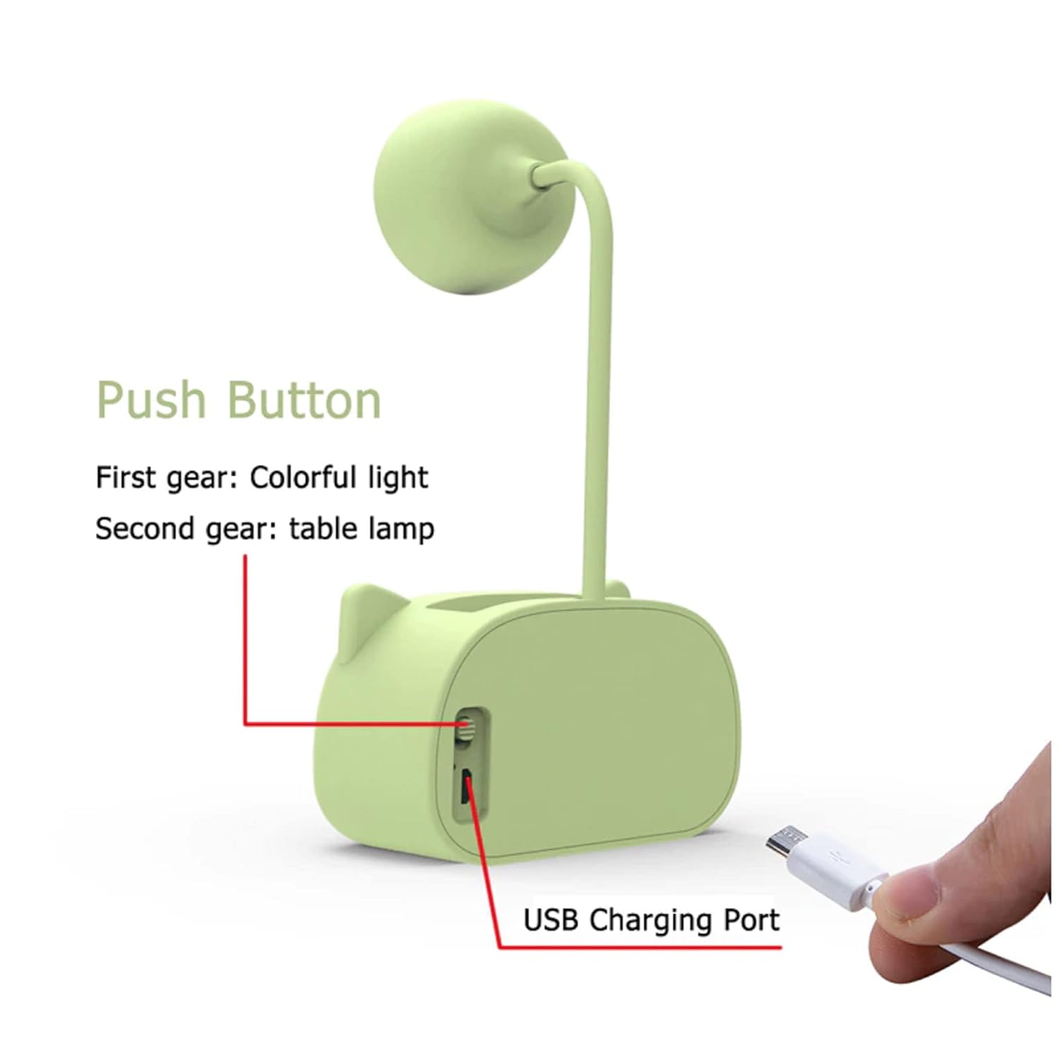 Cartoon LED Study Lamp with Sharpener