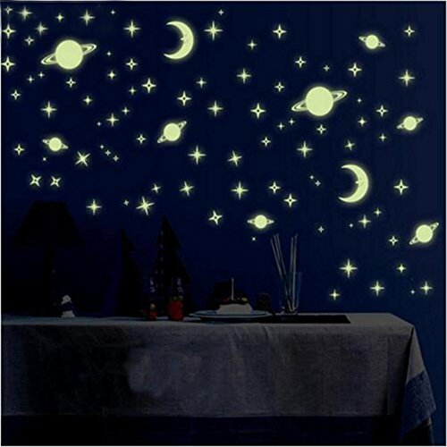 Fluorescent Glow-in-the-Dark Wall & Ceiling Stickers (PACK OF 1 SET)