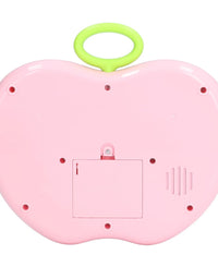 Apple Shape Electronic Educational Computer Toy | Multifunctional Musical Learning Animal Sound Laptop Toy for Kids
