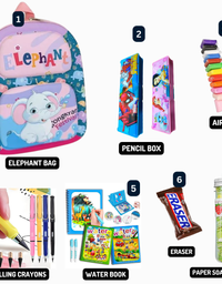 Cute 3D Cartoon Kids Backpack with Activity Kit
