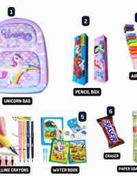 Cute 3D Cartoon Kids Backpack with Activity Kit
