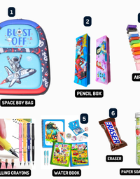 Cute 3D Cartoon Kids Backpack with Activity Kit
