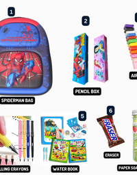 Cute 3D Cartoon Kids Backpack with Activity Kit
