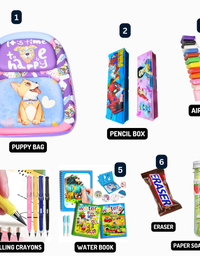 Cute 3D Cartoon Kids Backpack with Activity Kit
