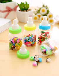 Mini Erasers in Baby Bottle Containers(SET OF 4)
