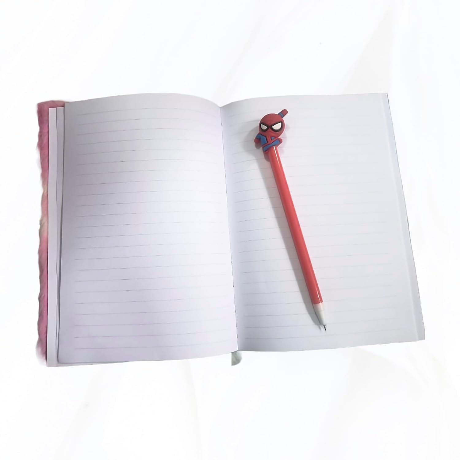 Cartoon Design Diary for Girls, 3D Squishy fur diary
