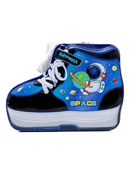 Shoe Shaped Bank for Kids | Steel Coin Bank| 3D embossing Coin Bank
