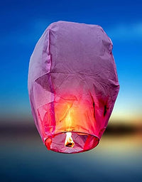 Paper Sky Lanterns Multicolour|Flying Night Sky Light Candle for Diwali
