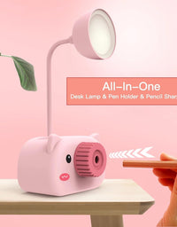 Cartoon LED Study Lamp with Sharpener
