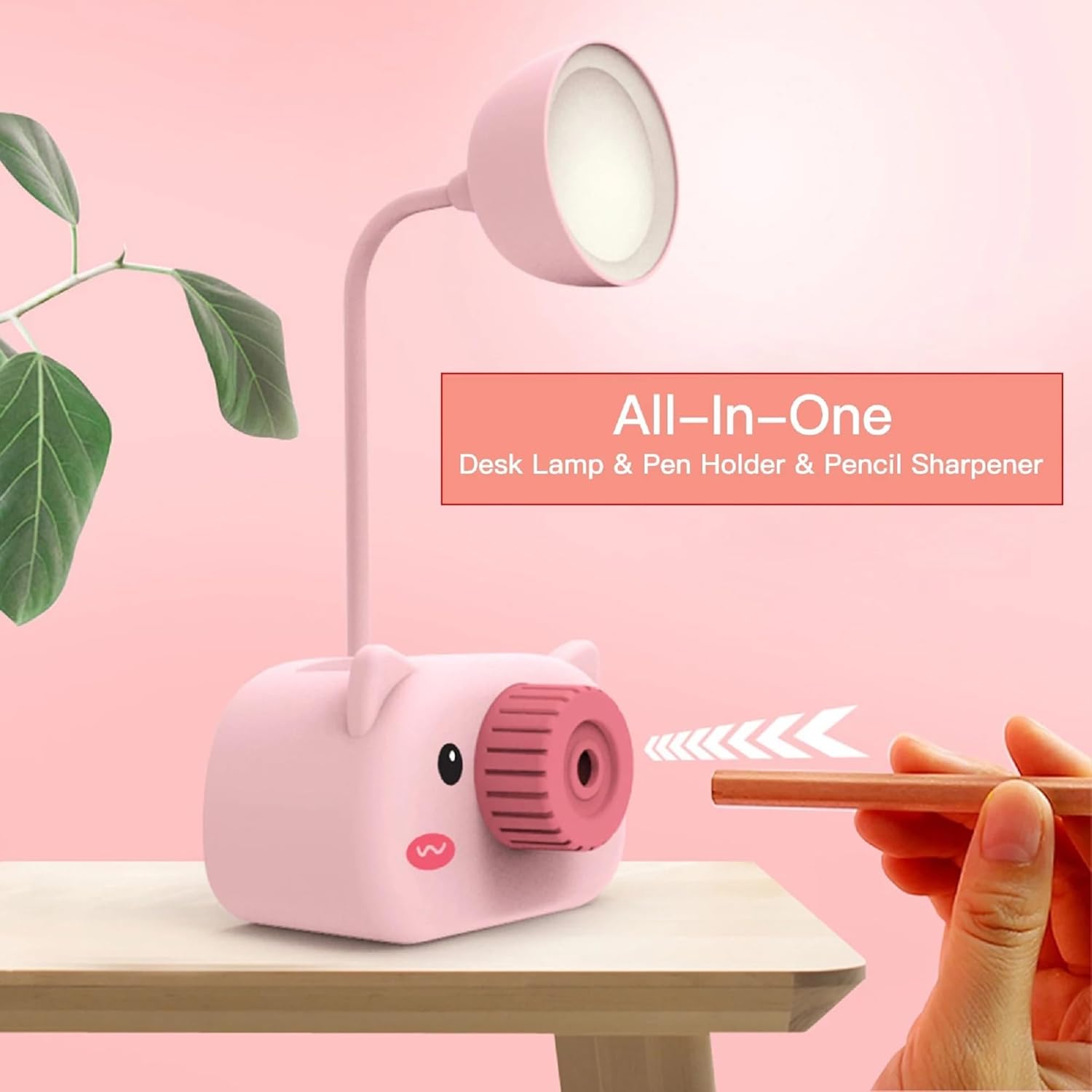 Cartoon LED Study Lamp with Sharpener