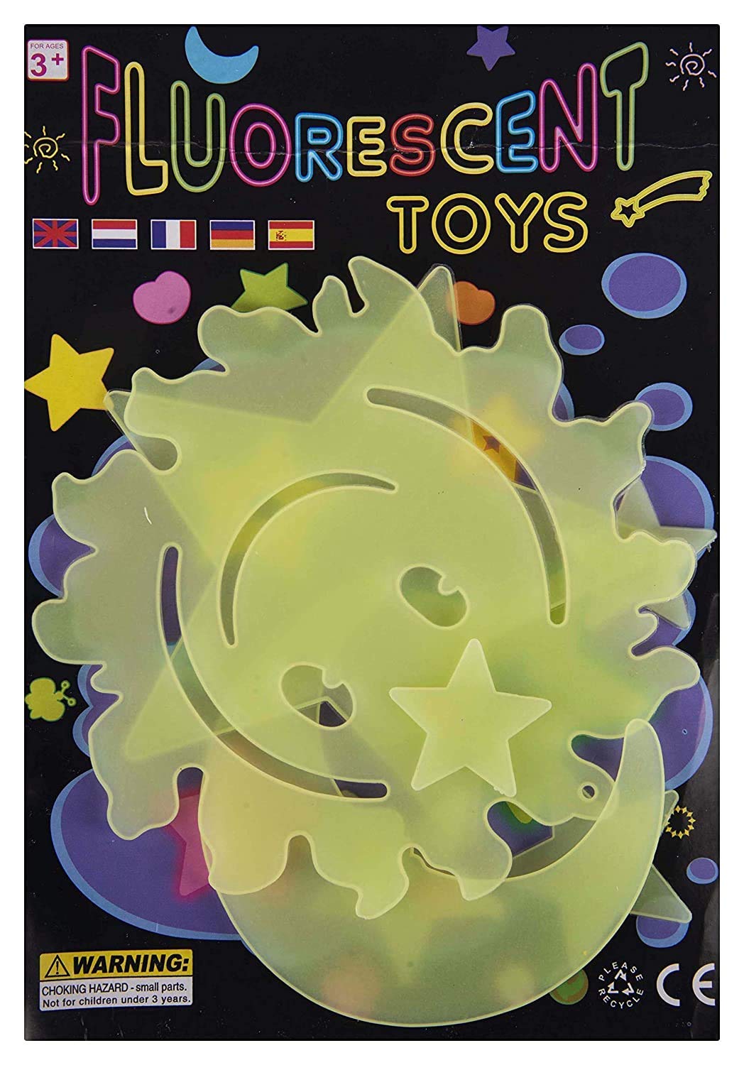 Fluorescent Glow-in-the-Dark Wall & Ceiling Stickers (PACK OF 1 SET)