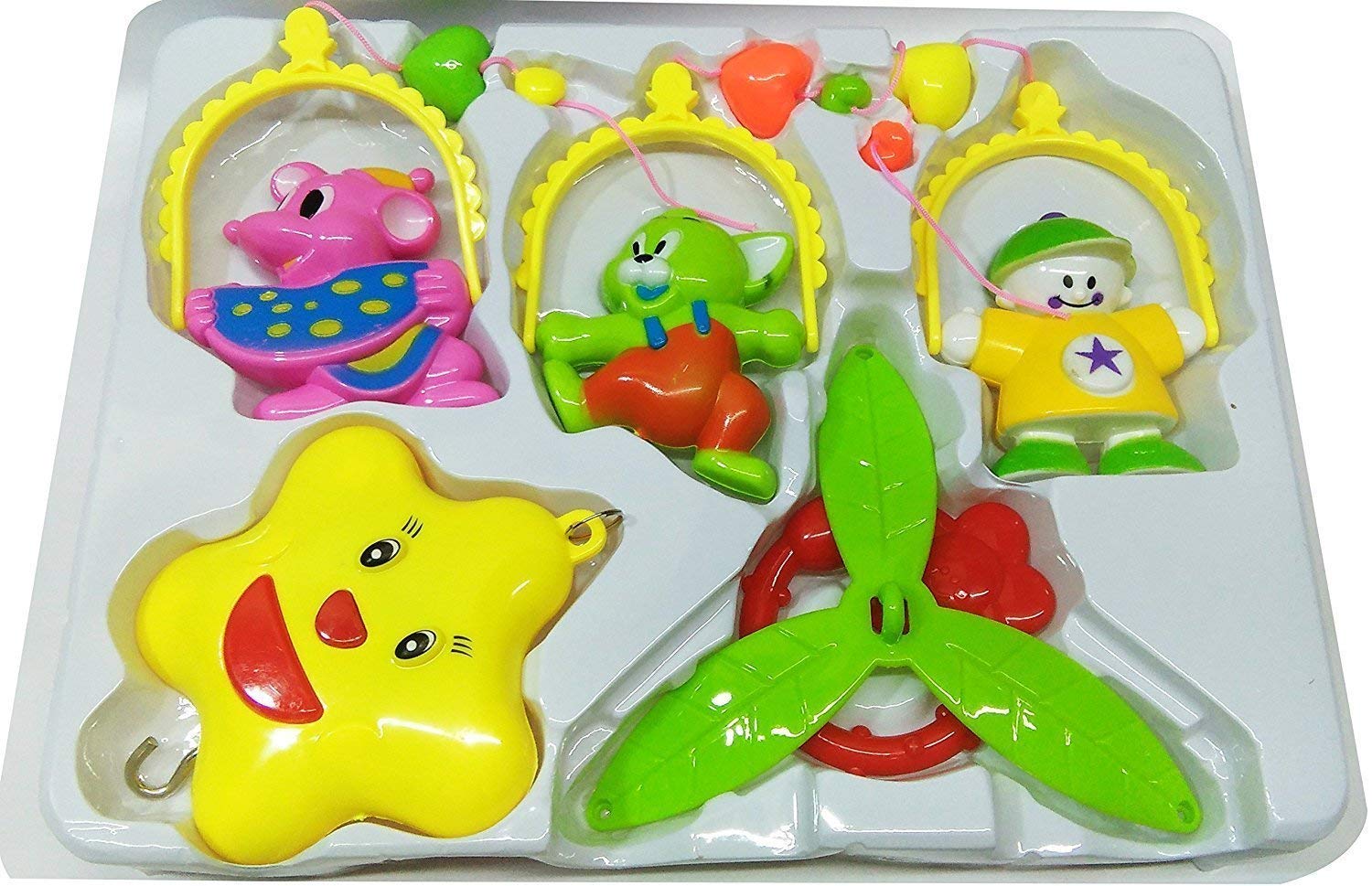 Sweet Cuddle Musical cot Mobile with Harmonious Music Rattle  (Multicolor)