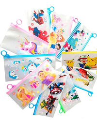 Multipurpose Transparent Zip Pouch  (set of 12 pcs)
