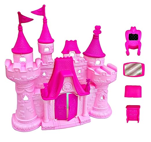 Unicorn Castle Doll House with Furniture | Play Set for Kids
