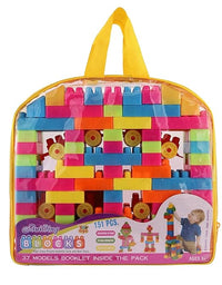 151 Pieces Interlocking Creative Stacking Blocks Puzzle Set (Multicolour)

