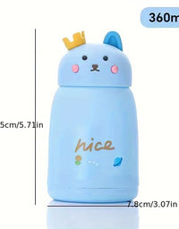 Glass Bottle Cat With Crown
