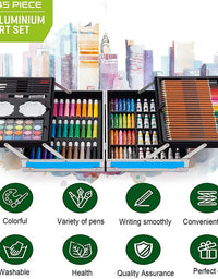 Deluxe Art Drawing Colour Suitcase Kit Set for Kids
