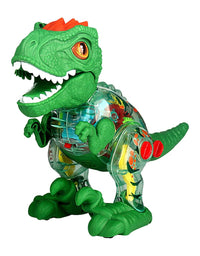 Toy Assemblable Transparent Dinosaur Durable Transparent for Gift
