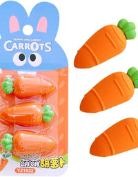 Bunny and Carrot Eraser Set – Cute and Creative Stationery for Kids, School and Office Use | OnlineSesasta.com
