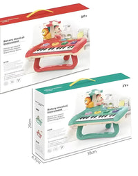 Animal Concert Musical Piano for Kids – Rotary Electronic Organ with Lights & Sound
