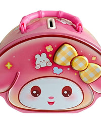 Cinnamoroll Themed Money Saving Tin Coin Bank with Password Lock
