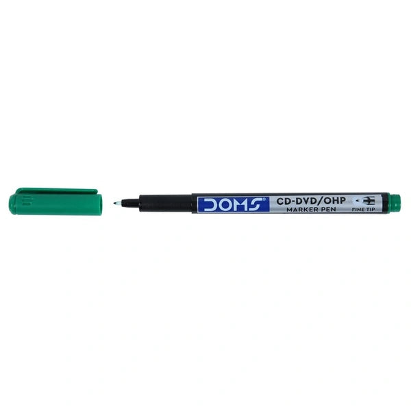 DOMS Permanent Marker Pen (Black,Red,Blue,Green)