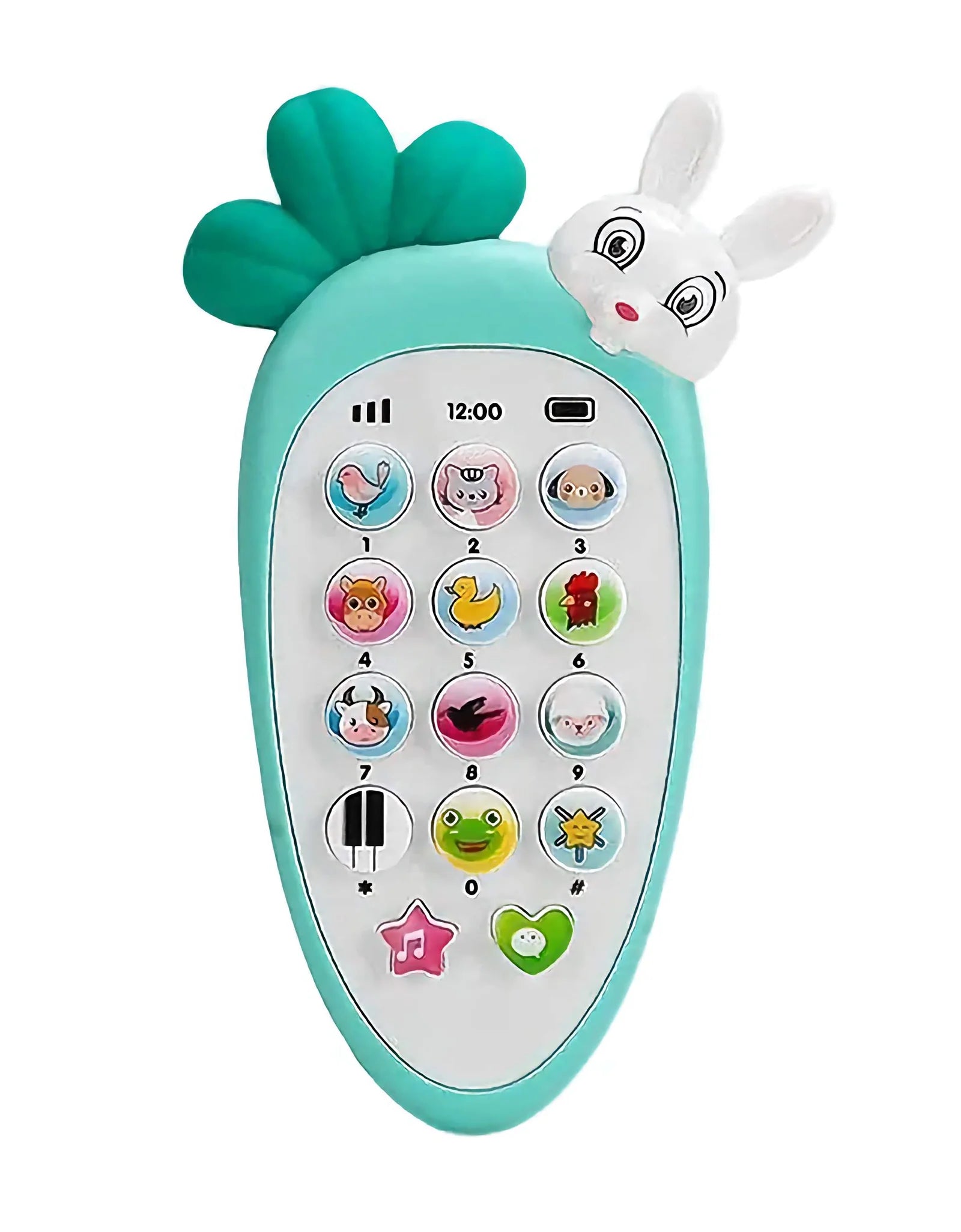 Carrot Shape Musical Baby Phone Toy – Interactive Light and Sound Learning Toy for Babies and Toddlers | OnlineSesasta.com