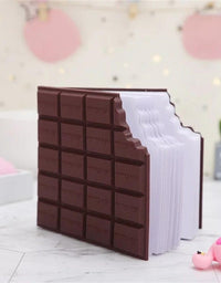 Mini Chocolate Memo Pad - Brown Notebook Stationery Notepad
