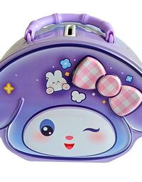 Cinnamoroll Themed Money Saving Tin Coin Bank with Password Lock
