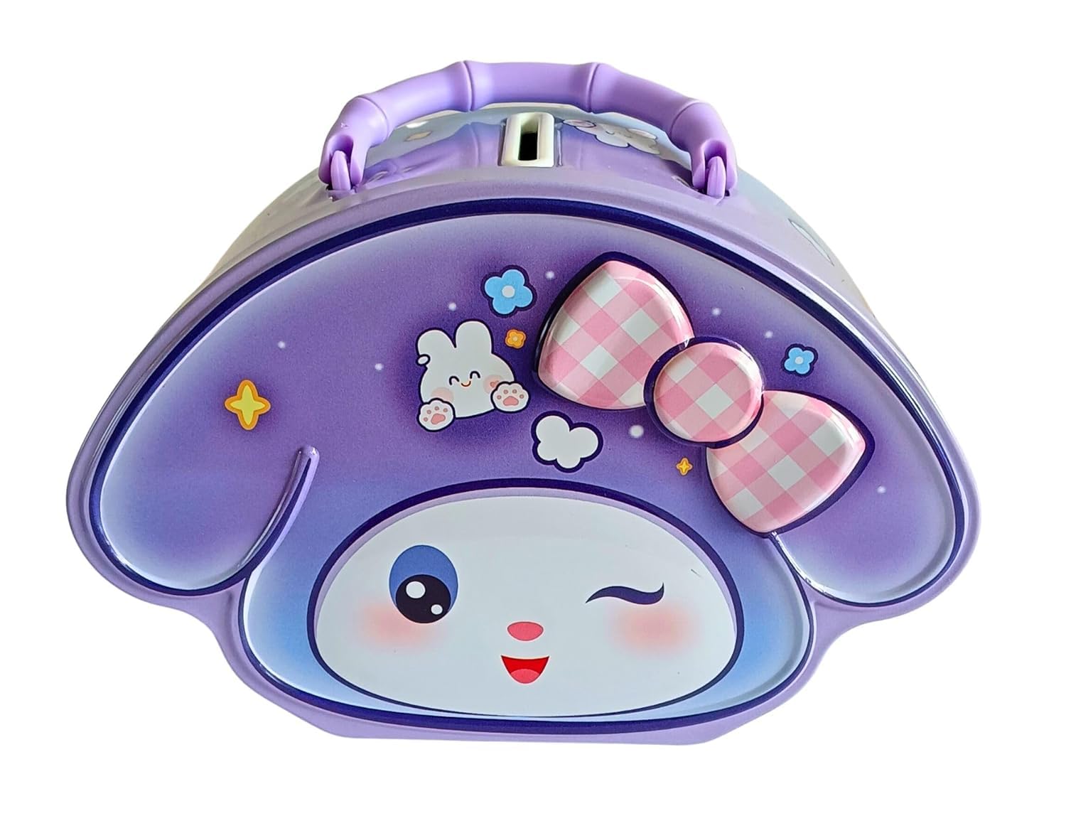 Cinnamoroll Themed Money Saving Tin Coin Bank with Password Lock