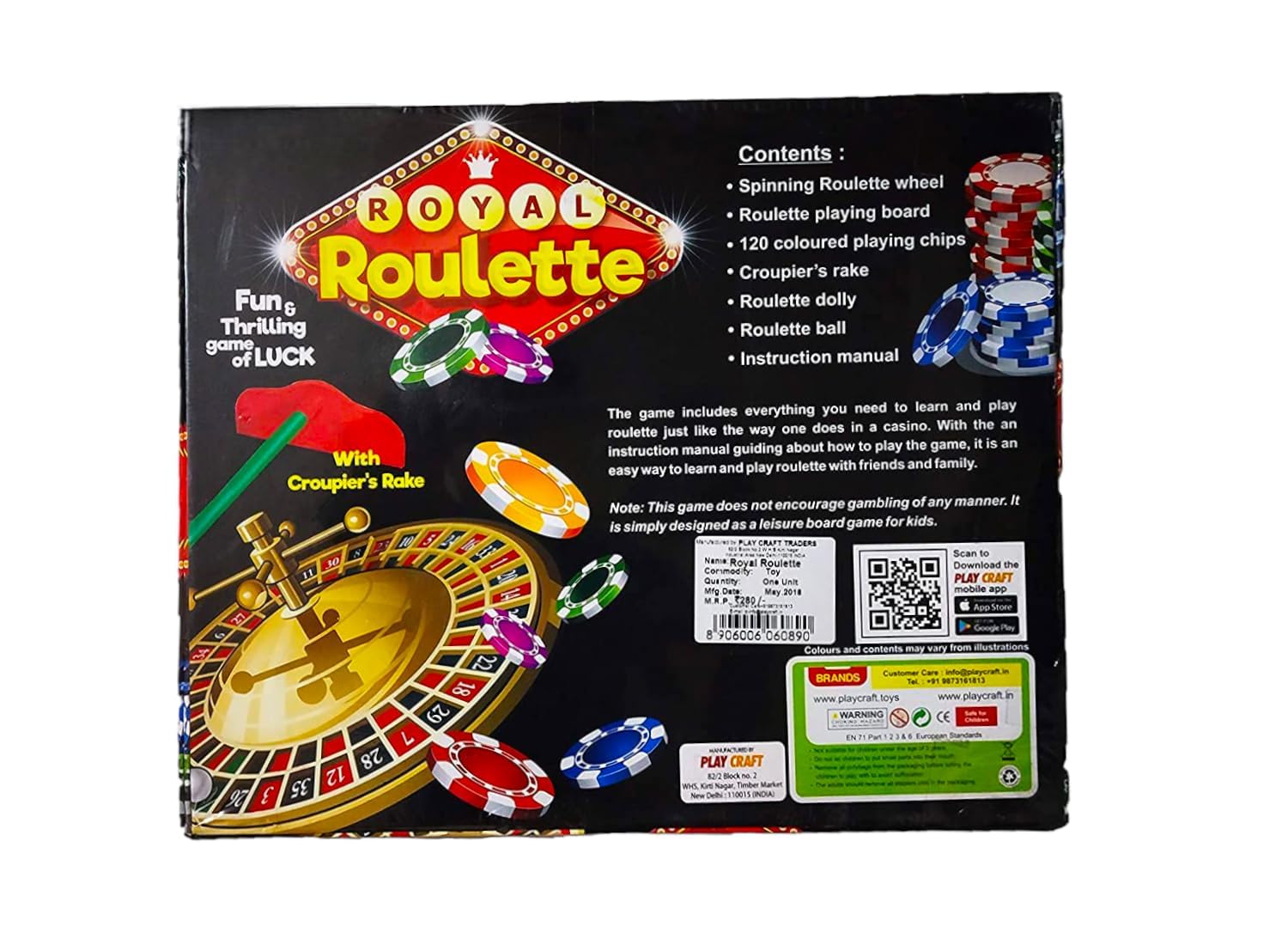 Royal Roulette Board Game