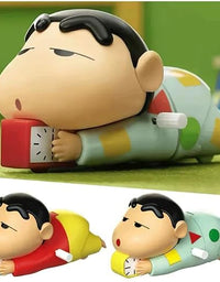 Crawling Shinchan Toy with Clock – Cute Cartoon Action Figure for Kids
