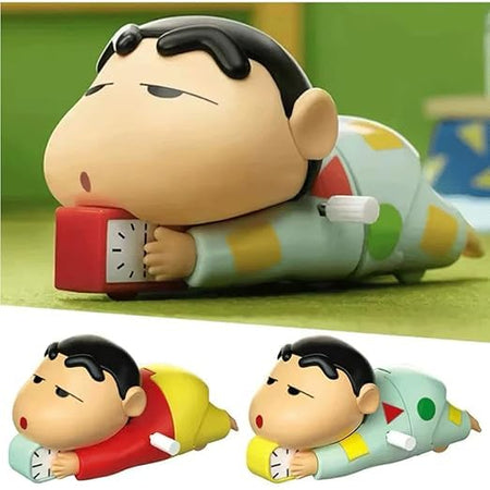 Crawling Shinchan Toy with Clock – Cute Cartoon Action Figure for Kids