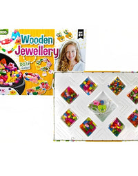 DIY Wooden Jewellery Kit | Beads Jewellery Making Kit for Girls
