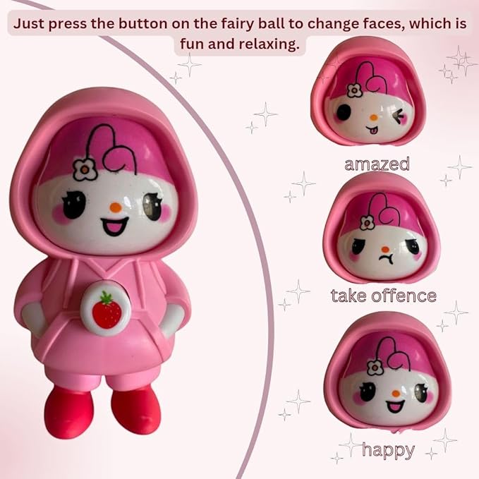 3D Expression Changing Keychain – Fun Anime Accessory for Kids & Adults