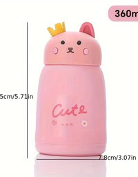 Glass Bottle Cat With Crown
