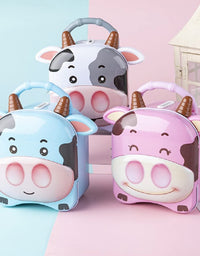 Cute Cow Money Safe Piggy Bank with Lock
